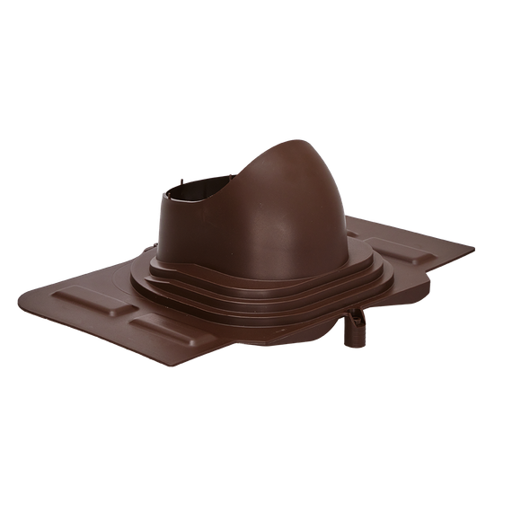 Готовый комплект, изолированный на все виды кровли высотой профиля до 70мм d 110/160 мм, цвет коричневый RAL 8017, серия Twister