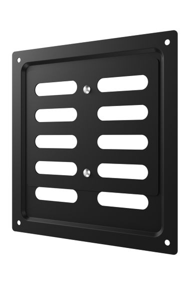 Решетка вентиляционная MER регулируемая 150x154 окраш.сталь Black ERA