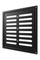 Решетка вентиляционная MER регулируемая 250х250 окраш.сталь Black ERA