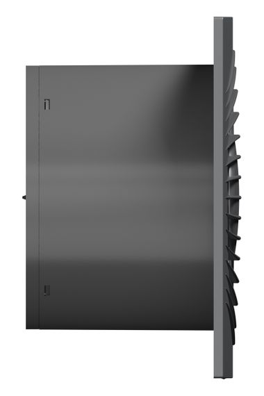 Вентилятор накладной SLIM D125 обратный клапан Gray metal DICITI