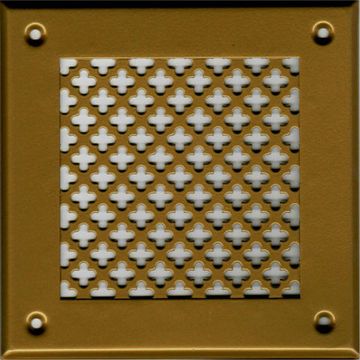 Решётка 210*250 золото, большой цветок