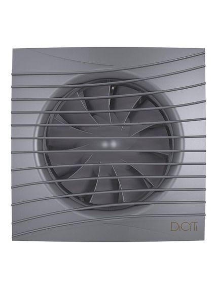 Вентилятор накладной SILENT D125 обратный клапан Dark gray metal DICITI