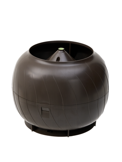 Дефлектор статический (колпак), Ø 160 мм темно коричневый RAL 8019 (RR 32), серия Static