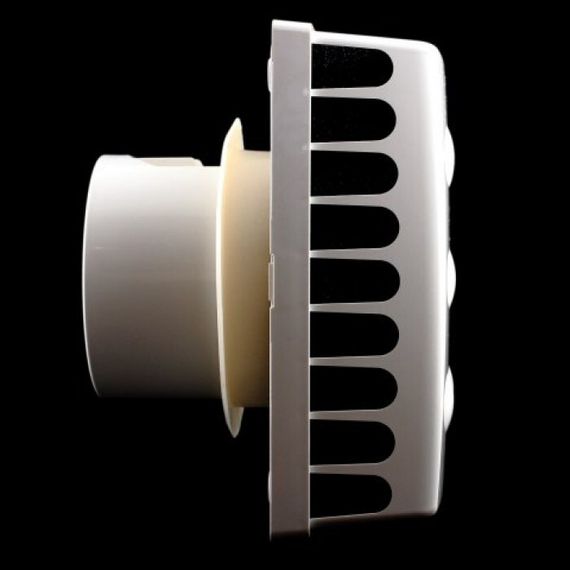 Приточный клапан КИВ Квадро 125 (1м) с алюминиевой решеткой KIV Quadro 125 (1м)