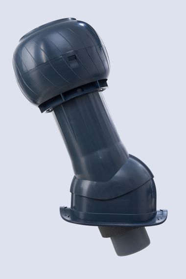 Готовый комплект, изолированный для кровли с профилем Монтеррей (Monterrey) и его аналогами d 125/160 мм, цвет серый графит RAL 7024, серия Static