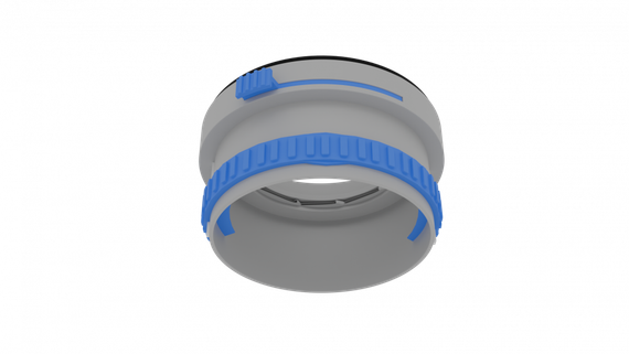 Фланец соединительный с ирисовым дросселем Flexag FLD110-G, цвет серый