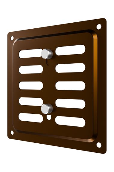Решетка вентиляционная MER регулируемая 100x100 окраш.сталь Metallic brown ERA