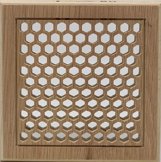 Решетка декоративная деревянная на магнитах Пересвет К-20 200х200мм