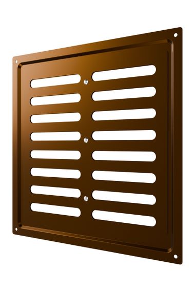 Решетка вентиляционная MER регулируемая 250х250 окраш.сталь Metallic brown ERA