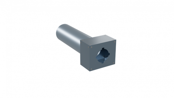 Flexag PWP-100/90x1 пленум вентиляционный прямой, D100, на 1 выxод, L=300 мм