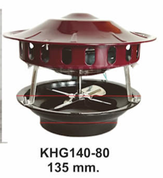 Жаростойкий вытяжной вентилятор SIROCCO FAN KHG 140-80 (d135мм, +160°С)