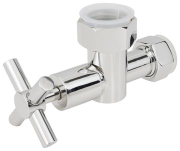 Вентиль Стилье запорный крестовой G 1" НГ х G 3/4" НГ