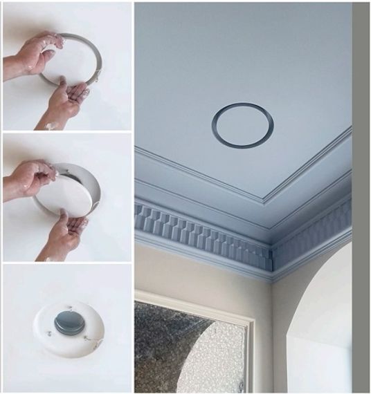 Диффузор под покраску скрытого монтажа SECRET RING D200мм