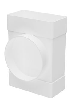 Тройник ТФП D100 с выходом 60х120 пластик ERA