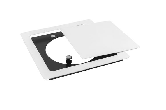 Теневая решетка на магнитах NDU-100 (под трубу d 100мм, габарит 150х150мм)