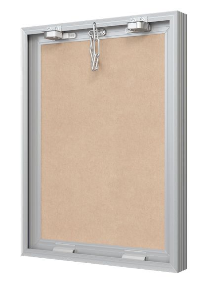 Люк ревизионный D Ceramo Base 300х400 скрытый монтаж съемный алюминий EVECS