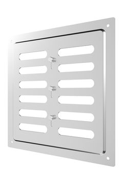 Решетка вентиляционная MER регулируемая 200х200 окраш.сталь Chrome ERA