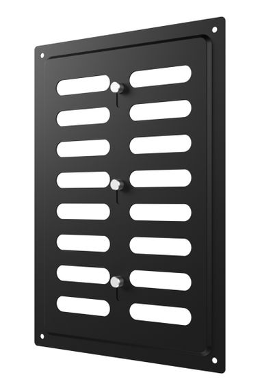 Решетка вентиляционная MER регулируемая 170х240 окраш.сталь Black ERA