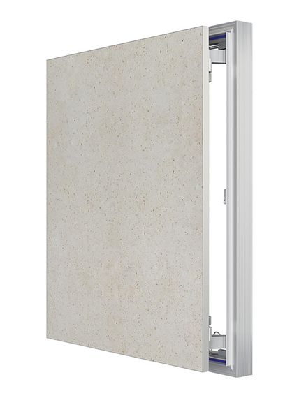 Люк ревизионный D Ceramo Optimum 500х600 скрыт.монтаж петля алюминий EVECS