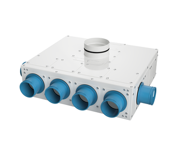 Воздухораспределительный коллектор однорядный шумопоглощающий AirDS, H=160 мм, 75х10. Премиум (белый)