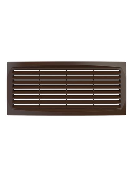 Решетка вентиляционная ДП фланец 275х105 переточная 300х135 пластик Brown ERA