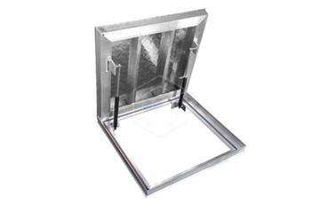 Люк напольный Универсал Люкс Лайт 600х600 (с амортизаторами, не заполняемый)