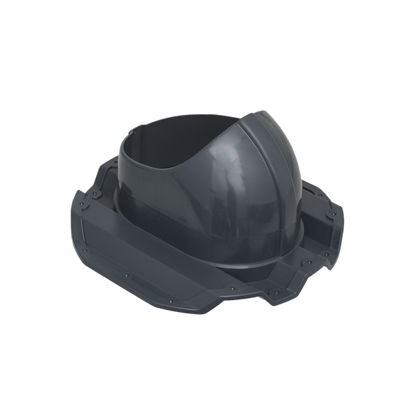 Готовый комплект, изолированный на скатные кровли из профильного листа МП-21 (С21) d 150/160 мм, цвет серый графит RAL 7024, серия Static