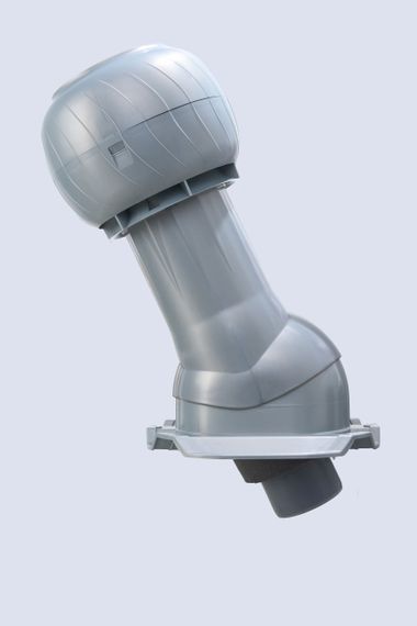 Готовый комплект, изолированный на скатные кровли из профильного листа МП-21 (С21) d 125/160 мм, цвет серебристый RAL 9022, серия Static