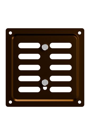 Решетка вентиляционная MER регулируемая 100x100 окраш.сталь Metallic brown ERA