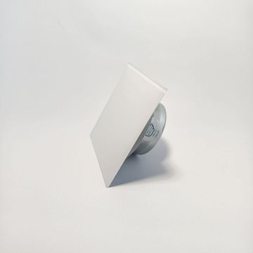 Анемостат-диффузор дизайнерский DN 125 квадрат белый (RAL9003) матовый