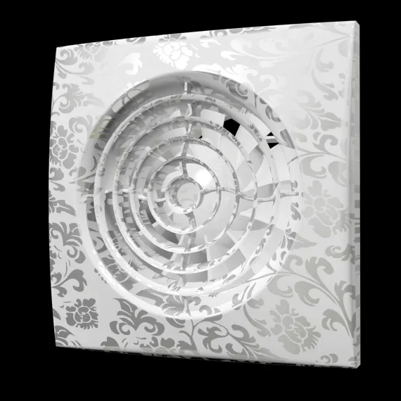 Вентилятор накладной ERA DiCiTi AURA 4C white design dØ100 с обратным клапаном