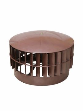 Ротационная вентиляционная турбина, РВТ Ø 355 мм коричневый RAL 8017, серия Hurricane
