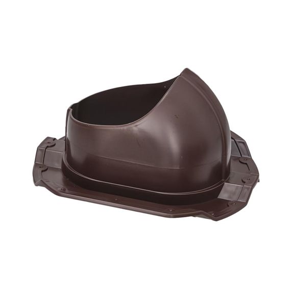 Готовый комплект, изолированный на скатные кровли из профильного листа МП-20 (С20) d 125/160 мм, цвет темно-коричневый RAL 8019, RR 32, серия Static