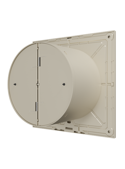 Вентилятор накладной SLIM D125 обратный клапан Ivory DICITI