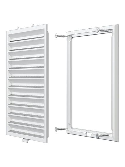 Решетка вентиляционная RZN сетка разъемная 200х150 пластик ERA