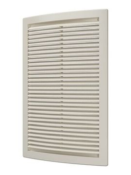 Решетка вентиляционная РЦ сетка 200х300 пластик Ivory ERA