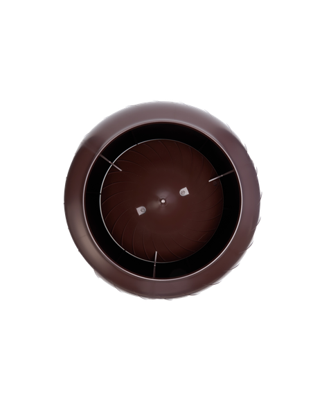 Дефлектор статический (колпак), Ø 160 мм темно коричневый RAL 8019 (RR 32), серия Static