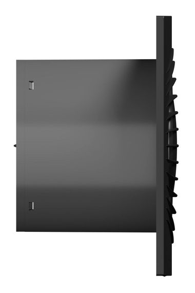 Вентилятор накладной SLIM D125 обратный клапан Dark Gray metal DICITI