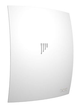 Вентилятор накладной BREEZE D100 обратный клапан Matt white DICITI