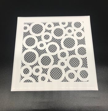 Решетка стальная на магнитах РП Кольцо-170 сетка, белая