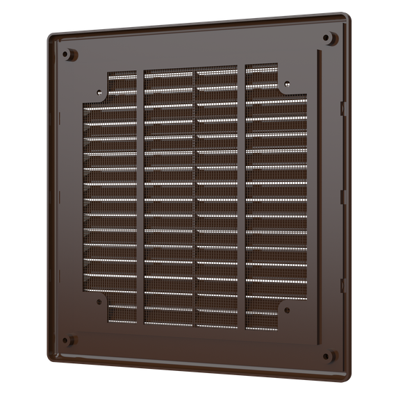 Решетка вентиляционная Р сетка разъемная 209х209 пластик Brown ERA