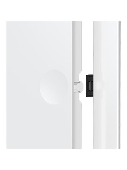 Люк ревизионный LN фланец 300х300 нажимной 327х327 пластик EVECS