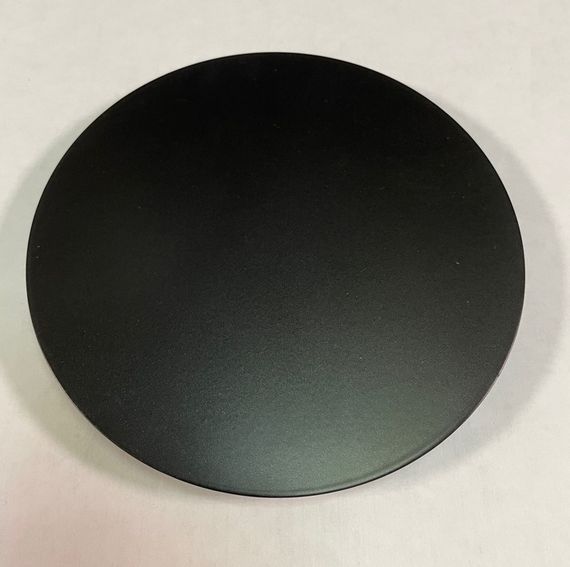 Решетка стальная на магнитах круглая РДК-150 черная матовая