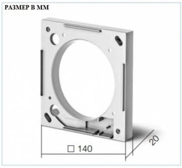 Монтажный фланец для вентиляторов Helios MF100 для вентиляторов М1/100