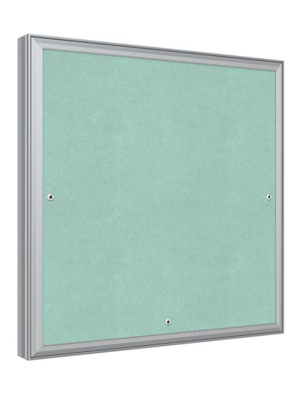 Люк ревизионный D Ceramo Base 400х400 скрытый монтаж съемный алюминий EVECS