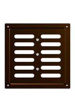 Решетка вентиляционная MER регулируемая 200х200 окраш.сталь Metallic brown ERA