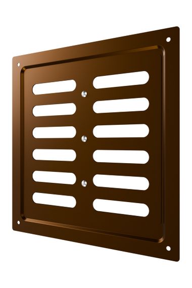Решетка вентиляционная MER регулируемая 200х200 окраш.сталь Metallic brown ERA