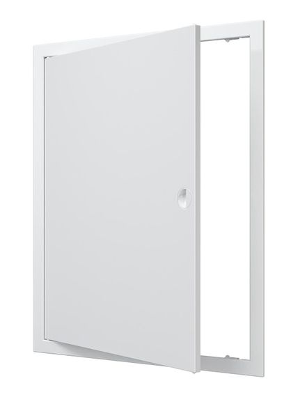 Люк ревизионный ЛР фланец 396х496 ручка 418х518 пластик EVECS