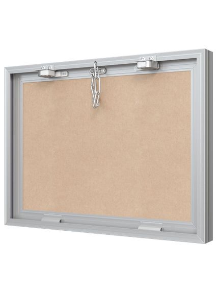 Люк ревизионный D Ceramo Base 400х300 скрытый монтаж съемный алюминий EVECS