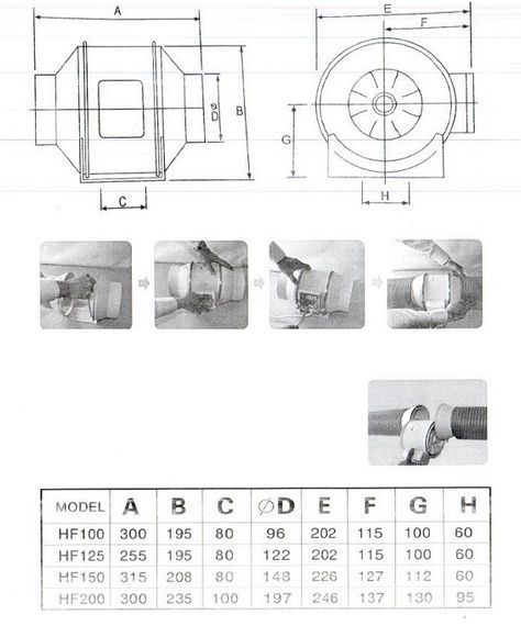 Вентилятор канальный Air SC XGF2E-100